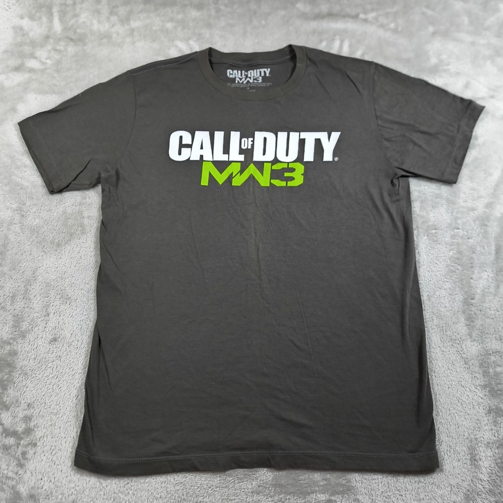 Call Of Duty MW3 Shirt Mens Medium Gray 2011 COD Video Game Modern Warfare